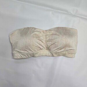 Maidenform Strapless Bra Bandeau Size 36B stretchy Nude Beige Soft